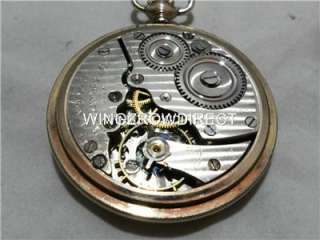 STANDARD U.S.A. NY POCKET WATCH 7 JEWEL MOVEMENT ROLLED GOLD ENGRAVED 