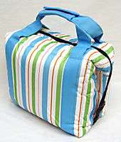 Insulated Waterproof Beach Tote Cooler Bag 12x10 Pastel  
