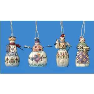 Large Snowman Hanging Ornament   Set of 4: Home & Kitchen