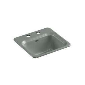  Kohler K 6579 2 FT Basalt Northland Single Basin Cast Iron 