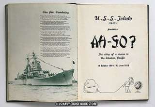 USS TOLEDO CA 133 WESTPAC CRUISE BOOK 1949 1950  