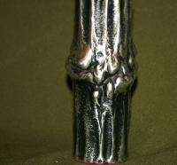 Vintage Abstract Handcrafted Metal Pewter Vase  