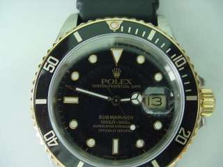 ROLEX SUBMARINER 16803 “R” SERIAL # 18k & SS BOXES MANUAL NO 