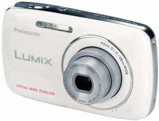   LUMIX DMC S3 14.1 MP Digital Camera White 2GB Leather Case NEW  