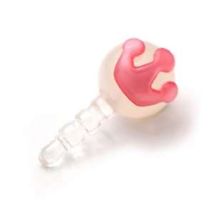  [Aznavour] Crown Ear Cap for iPhone & Galaxy / Ivory (Pink 