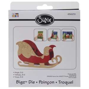   Sizzix Bigz BIGkick/Big Shot Die Sleigh 3 D Card Pop 