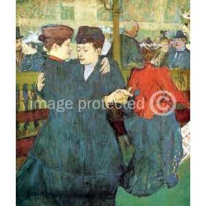   Lautrec Poster Two Women Dancing at the Moulin Rouge: Home & Kitchen