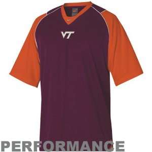   Tech Hokies Maroon Walk Thru Dri FIT Jersey