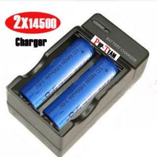 CHARGER + 2PCS 3.6V 14500 AA RECHARGEABLE BATTERY Jc1  