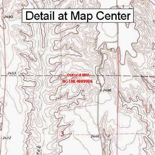  USGS Topographic Quadrangle Map   Oxford NW, Nebraska 