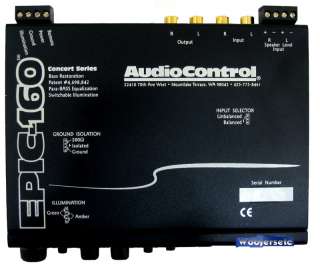 EPIC 160 AUDIO CONTROL IN DASH BASS MAXIMIZER WITH 160dB SPL DISPLAY