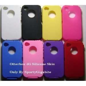  Silicone Skin For Otterbox iphone 4 (4 random colors skins 