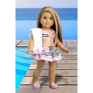 : Fun with the Sun   4 piece bikini outfit includes skirt, bikini top 