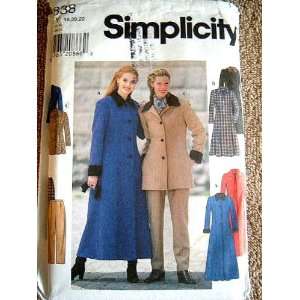   JACKET AND PANTS SIZE 18 20 22 SIMPLICITY 7838: Arts, Crafts & Sewing