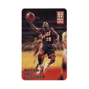 Collectible Phone Card 7 Eleven 1997 Basketball Gary Payton Guard 
