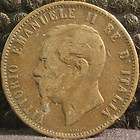 1866 M Italy 10 Centesimi Copper Coin KM # 11.1