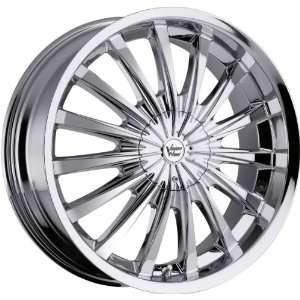  22x8.5 Vision Shattered 5x115 +9mm Chrome Wheels Rims Inch 