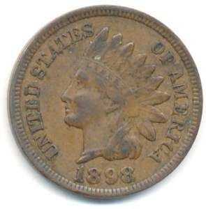 1898 INDIAN HEAD CENT **NICE EXTREMELY FINE**  