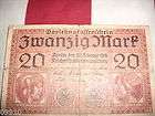 GERMAN 1922 10000 BEHNTAULEND MARK REICHSBANKNOTE, WWII ITALY 10 LIRE 