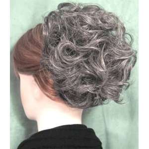  HAYLEY Clip On Hairpiece Wig #44 OFF BLACK/50% GRAY by 