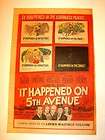 1947    IT HAPPENED ON 5th AVENUE    Movie ad   w/ GALE STORM and 