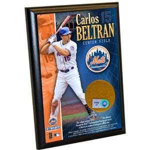  Carlo Beltran Plaque with Used Game Dirt   4x6: Patio 
