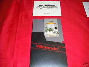 Nintendo NES Konami Jackal Video Game, Manual, Sleeve 83717110101 