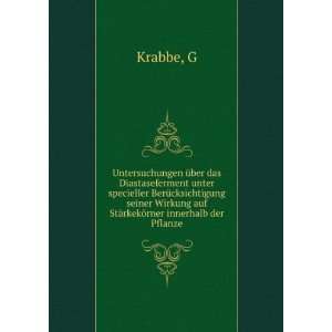   StÃ¤rkekÃ¶rner innerhalb der Pflanze G Krabbe  Books