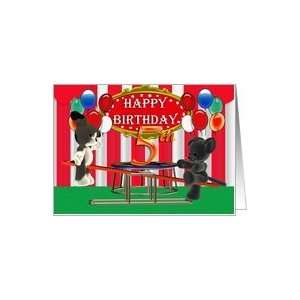  Happy Birthday Animals Playing Card: Toys & Games