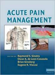 Acute Pain Management, (0521874912), Raymond S. Sinatra, Textbooks 