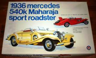 Entex 116 1936 Mercedes 540K Maharaja Sport Roadster  
