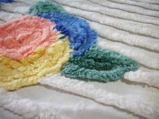 PEACH/YELLOW/BLUE FLOWER CRAFTING CHENILLE #D161  