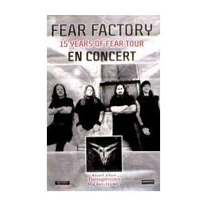  FEAR FACTORY 15 Years of Fear Tour Music Poster