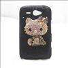Bling black hello kitty HARD CASE SKIN COVER FOR HTC CHACHA G16  