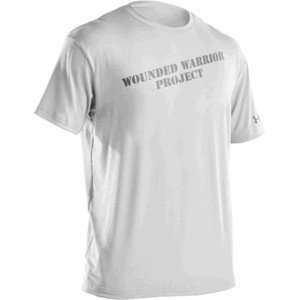   ARMOUR HEATGEAR WWP WOUNDED WARRIOR PROJECT WHITE: Sports & Outdoors