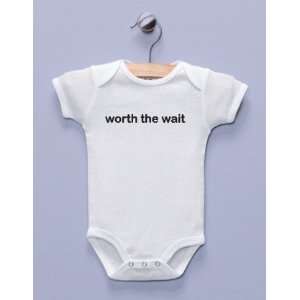  Worth the Wait White Infant Bodysuit / One piece: Baby