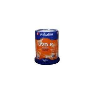  Verbatim 4.7GB 16X DVD R 100 Packs Disc Model 95102 Electronics