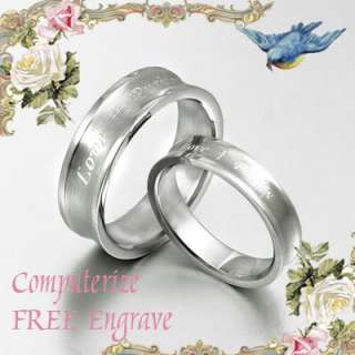 Any wordings you can say to his or her. Matching Titanium ring can 