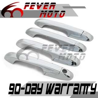 FM FOR 03 2007 HONDA ACCORD TRIPLE STAINLESS CHROME SIDE DOOR HANDLE 