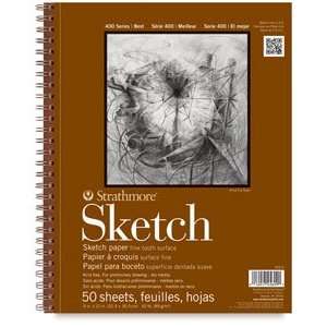 Strathmore 400 Series Sketch Pads   9 times; 12, Sketch Pad, 50 Sheets 