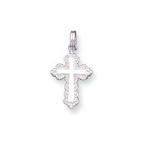  Sterling Silver Cross Charm: Jewelry
