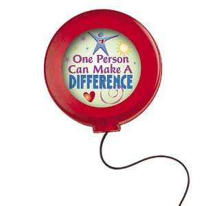  One Person Can Make A Difference 4 Color Retractable Badge 