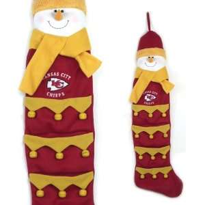   Chiefs Plush Snowman Christmas Holiday Card Holder: Sports & Outdoors