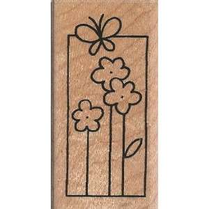   Bloom Window Wood Mounted Rubber Stamp (L144): Home & Kitchen