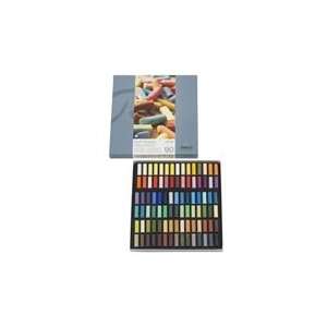   Cardboard Box Set of 90 Half Sticks   Assorted Colors: Arts, Crafts