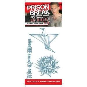  Prison Break Woods Flower Crane Tattoo: Toys & Games