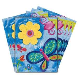   Paper Flower Shaped Lil Bloomer Card, 6 pack Patio, Lawn & Garden