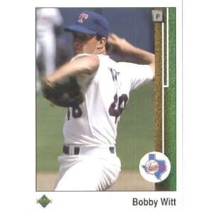  1989 Upper Deck # 557 Bobby Witt Texas Rangers / MLB 