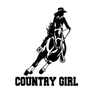  COUNTRY GIRL Riding Horse VINYL STICKER/DECAL: Everything 