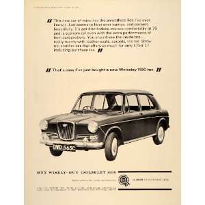  1965 Ad Wolseley 1100 BMC British Car Automobile 4 Door 